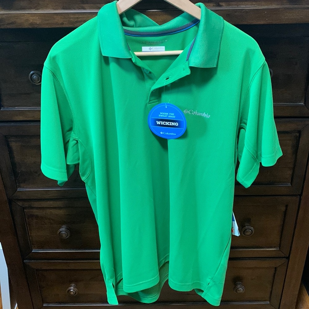 Green Columbia polo